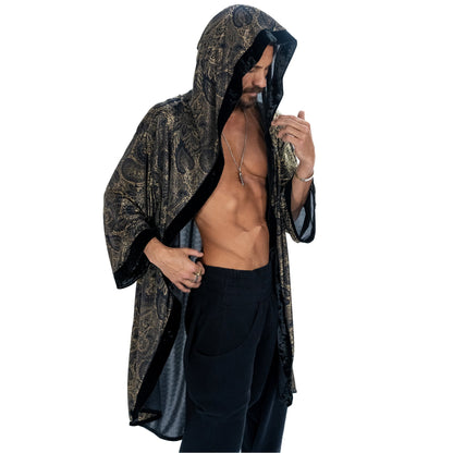Hooded Gold Paisley