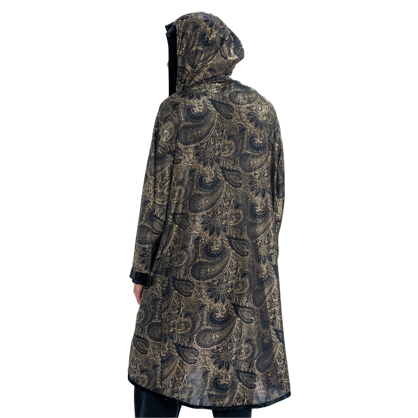HOODED GOLD PAISLEY